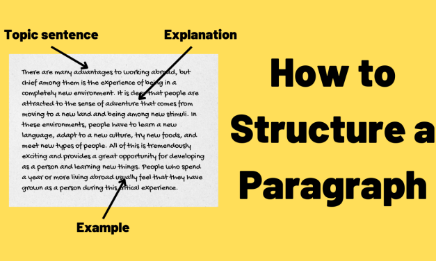 How to Structure a Paragraph