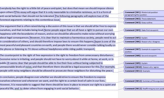 Annotated IELTS Essay