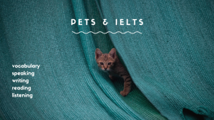 ielts topic: pets