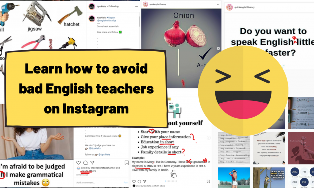 The Problem with Learning English on Instagram