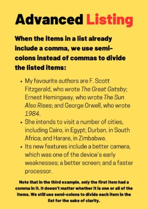 Making Lists: An Essential Grammar Skill - TED IELTS